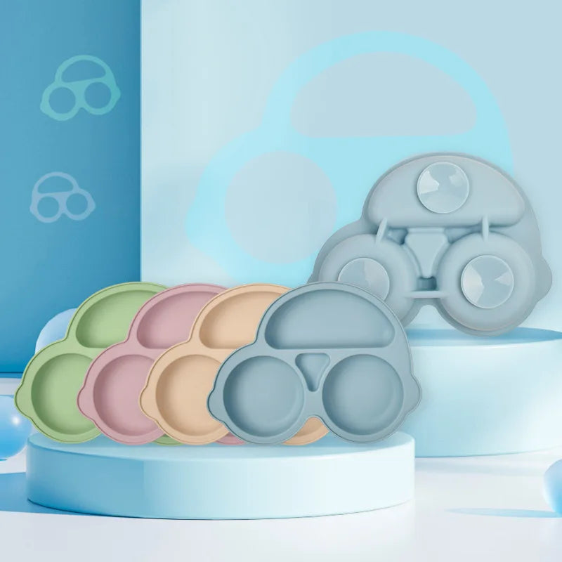 Assiette bébé GrignoteAuto™ : La Solution Innovante pour des Repas Amusants et Sans Dégâts