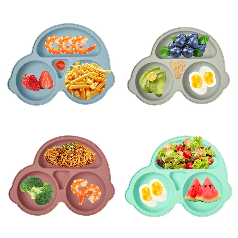 Assiette bébé GrignoteAuto™ : La Solution Innovante pour des Repas Amusants et Sans Dégâts