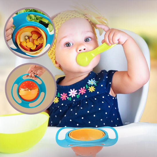 KiddyBowl™ - Solution repas amusante et anti renversement pour votre enfant. - Câlins Bébés