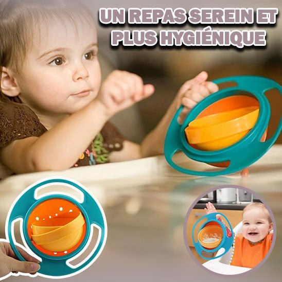 KiddyBowl™ - Solution repas amusante et anti renversement pour votre enfant. - Câlins Bébés