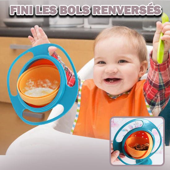 KiddyBowl™ - Solution repas amusante et anti renversement pour votre enfant. - Câlins Bébés